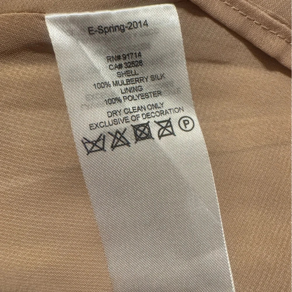 Armani Exchange Taupe High-Low Layered Midi Skirt - Picture 9 of 10